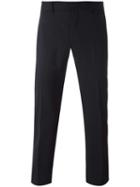 Z Zegna Slim-fit Tailored Trousers, Men's, Size: 54, Black, Polyester/spandex/elastane/wool
