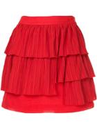 Suboo The Chase Frilled Skirt - Red