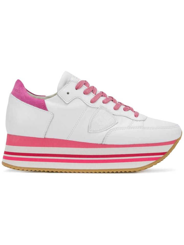 Philippe Model Eiffel Platform Trainers - White
