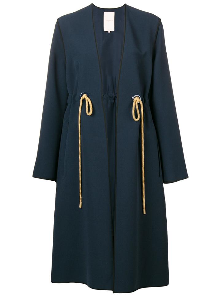 Roksanda Belted-waist Fitted Coat - Blue