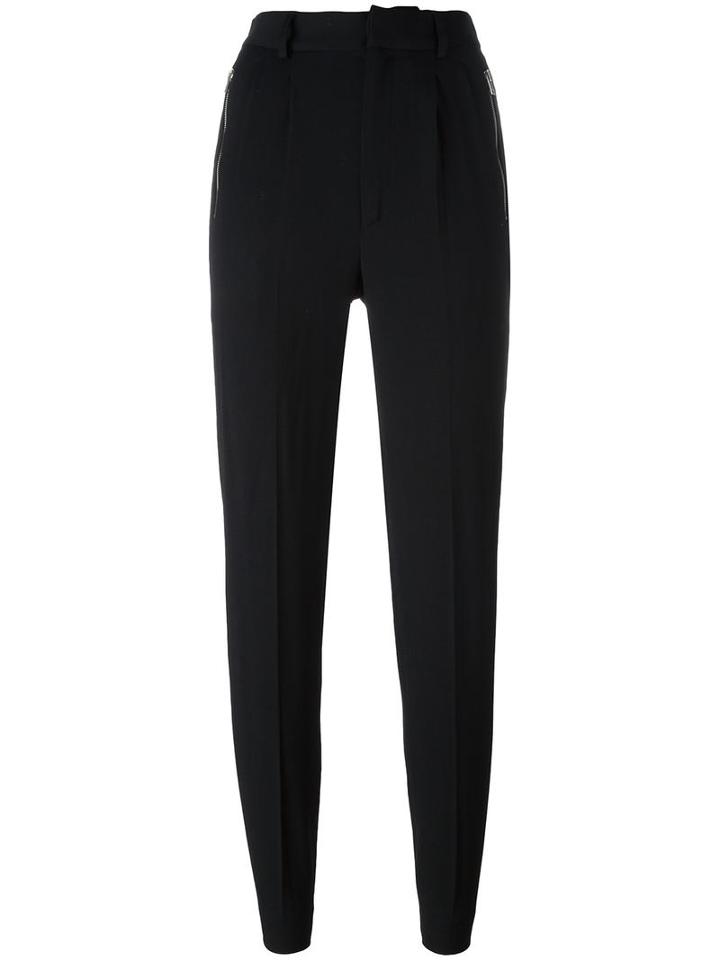Iro 'olek' Trousers, Women's, Size: 40, Black, Spandex/elastane/viscose/virgin Wool