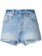 Levi's 501 Customised High Rise Shorts - Blue