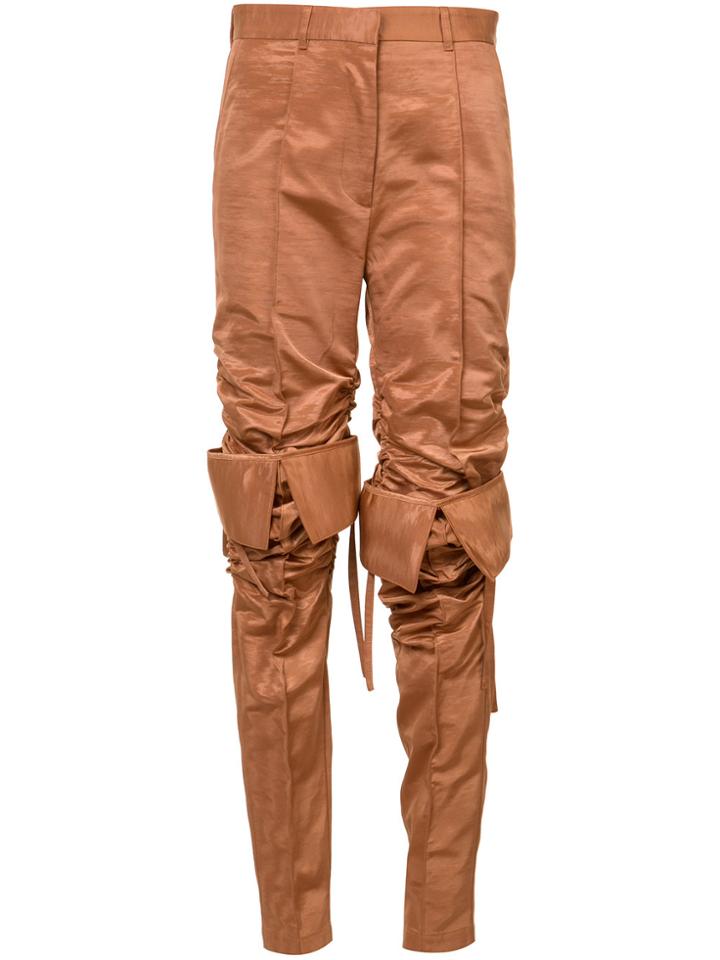Y / Project High-waisted Track Pants - Brown