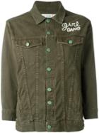 Sandrine Rose Girl Gang Denim Jacket, Size: Medium, Green, Cotton