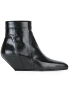 Rick Owens Wedge Ankle Boots - Black