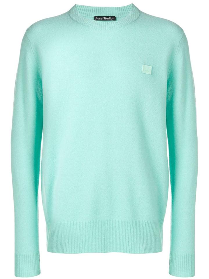 Acne Studios Nalon Face Jumper - Green