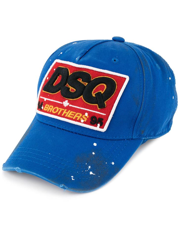 Dsquared2 Dsq Patch Baseball Cap - Blue