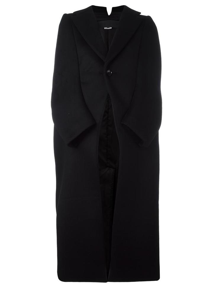 Junya Watanabe Comme Des Garçons 'bonding Cape' Coat, Women's, Size: Medium, Black, Polyester/rayon/cashmere/wool