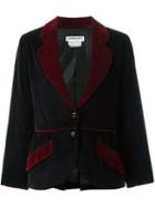 Yves Saint Laurent Vintage Velvet Blazer, Women's, Size: 38, Black
