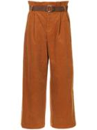 G.v.g.v. Corduroy Pleated Trousers - Brown