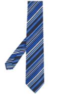 Etro Striped Print Tie - Blue