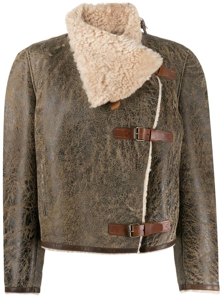 Isabel Marant Abelina Shearling Jacket - Brown