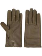 Maison Margiela Classic Gloves, Men's, Size: Large, Green, Lamb Skin/wool