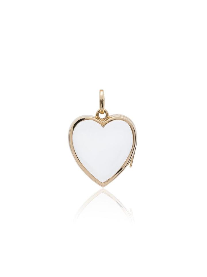 Loquet Yellow Gold Heart Pendant Necklace - Metallic