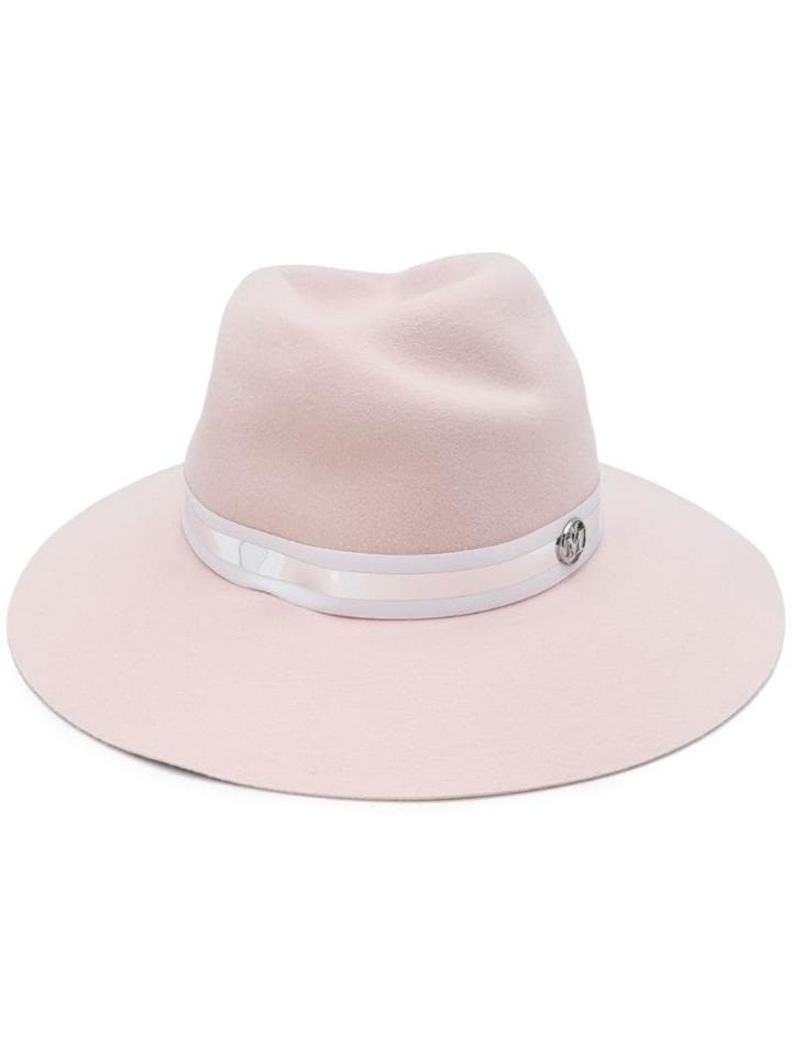 Maison Michel Reflexive Ribbon Hat - Pink