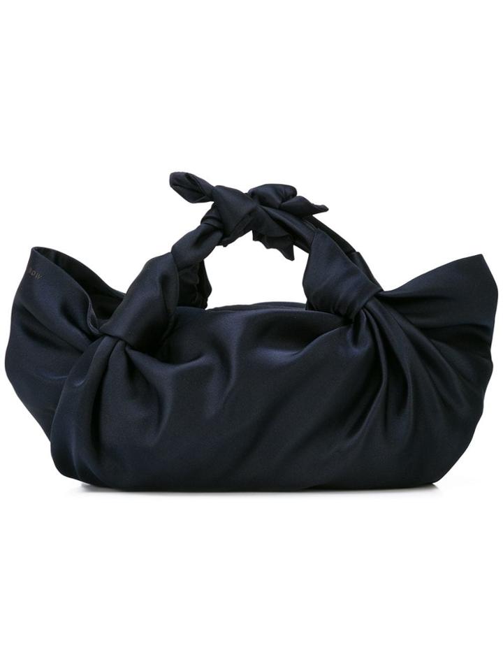 The Row Top Knotted Tote Bag - Blue
