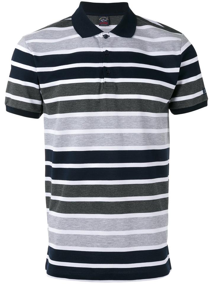 Paul & Shark Contrast Collar Polo Shirt, Men's, Size: Medium, Blue, Cotton