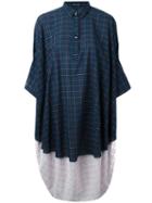 Sofie D'hoore - 'donut' Checked Dress - Women - Cotton - 40, Blue, Cotton