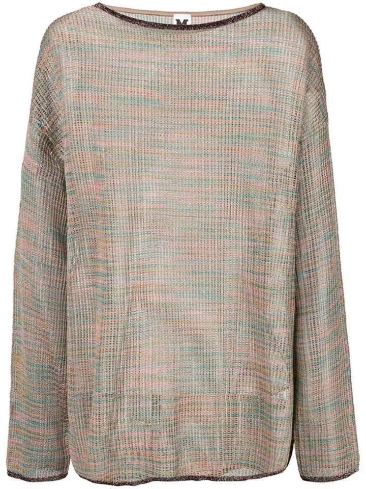 M Missoni Sheer Knitted Jumper - Multicolour