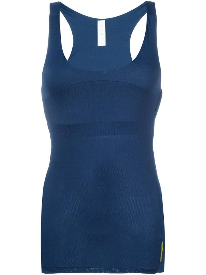 Sàpopa Bra Insert Tank Top - Blue