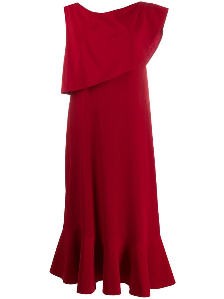 Stella Mccartney Silk Midi Dress - Red