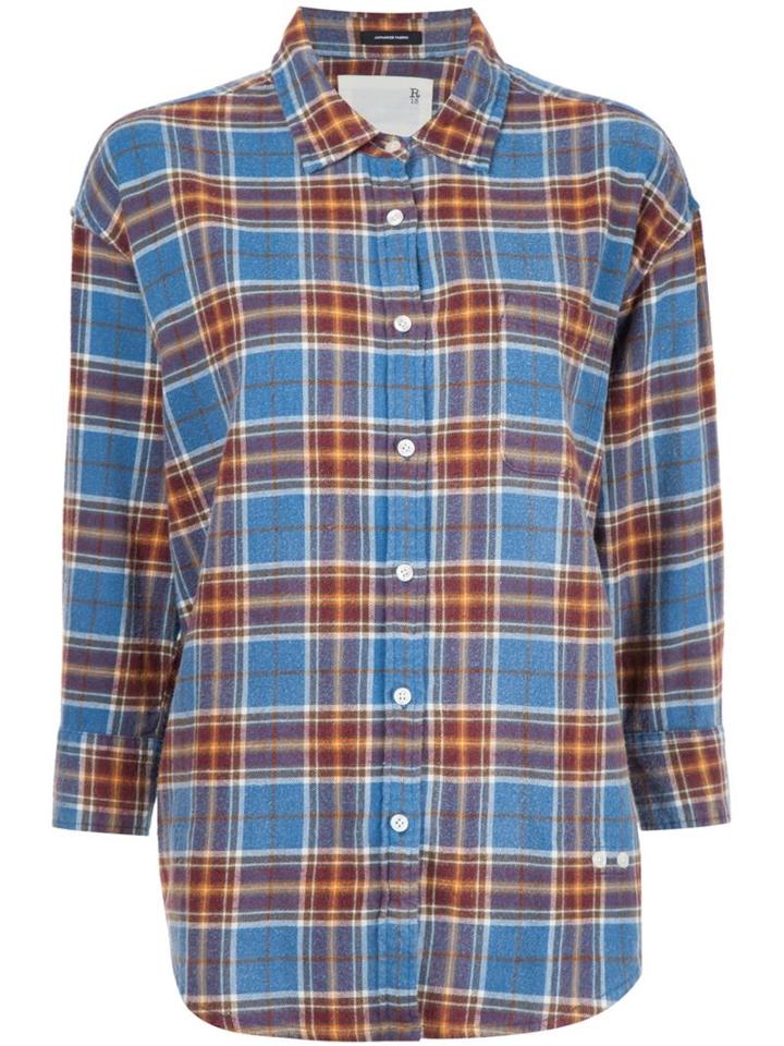 R13 Plaid Shirt, Women's, Size: M, Cotton