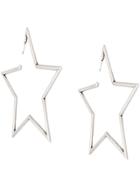Saint Laurent Star Earrings - Silver