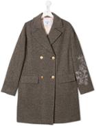 Dondup Kids Double-breasted Coat - Neutrals