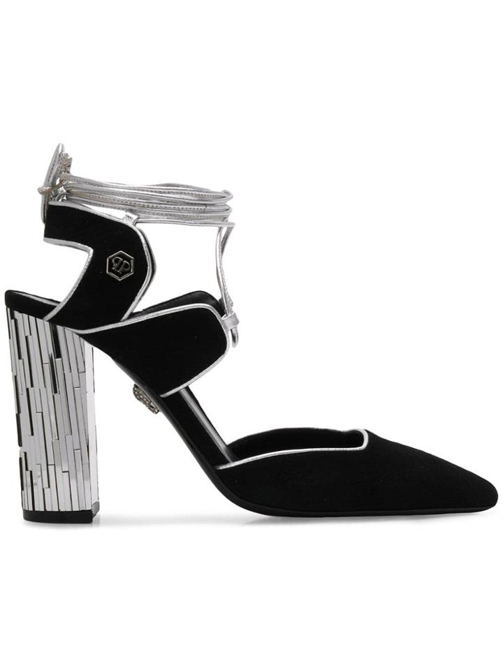 Philipp Plein Statement Pointed Pumps - Silver