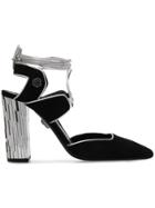 Philipp Plein Statement Pointed Pumps - Silver