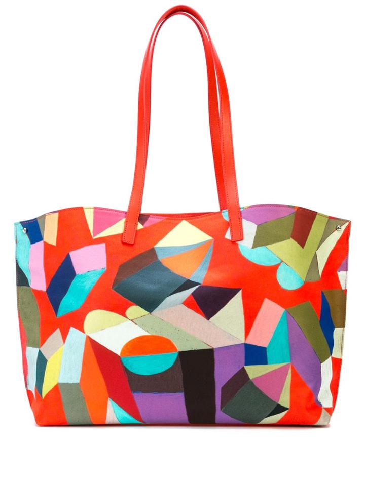 Akris Ai Convertible Printed Tote - Multicolour