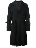 Yohji Yamamoto Adjustable Straps Drawstring Coat