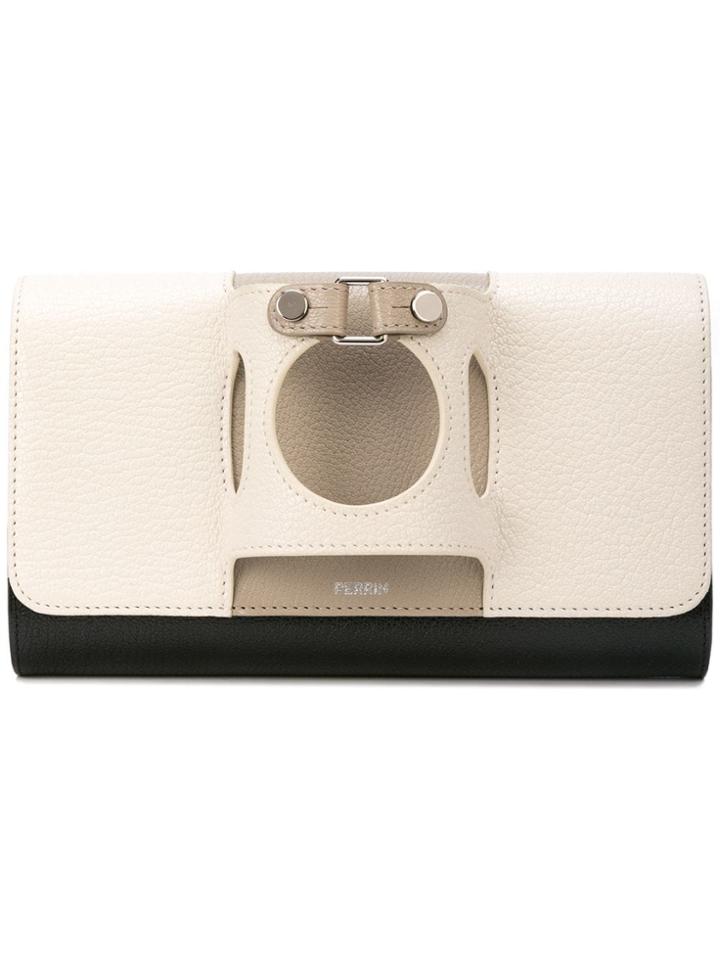 Perrin Paris Le Rond Clutch - White