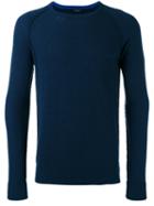 Roberto Collina Tweed Sweatshirt, Men's, Size: 48, Blue, Cotton/polyamide