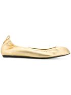 Lanvin Elasticated Ballerina Shoes - Metallic