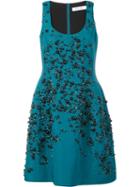 Prabal Gurung Embroidered Dress, Women's, Size: 10, Green, Silk/spandex/elastane