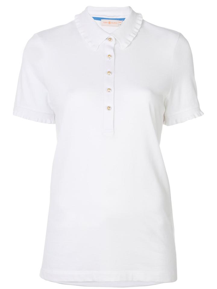 Tory Burch Short-sleeved Button Blouse - White