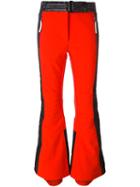 Adidas By Stella Mccartney 'wintersport' Flared Trousers, Women's, Size: Large, Red, Polyamide/polyester/spandex/elastane