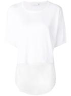 Fabiana Filippi Sheer Panel Top - White
