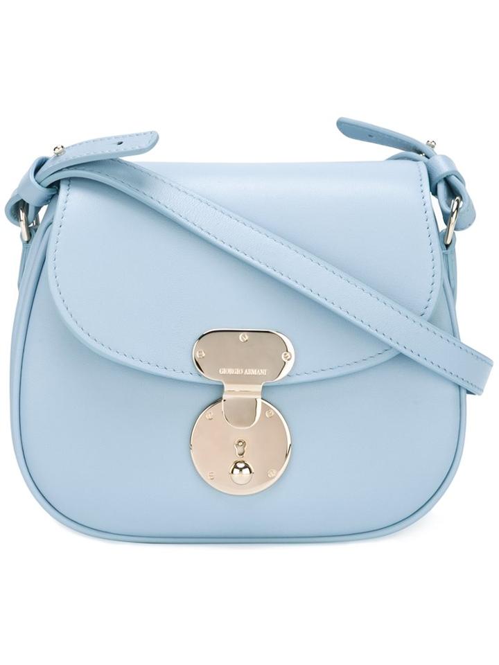 Giorgio Armani Small 'obo' Crossbody Bag, Women's, Blue