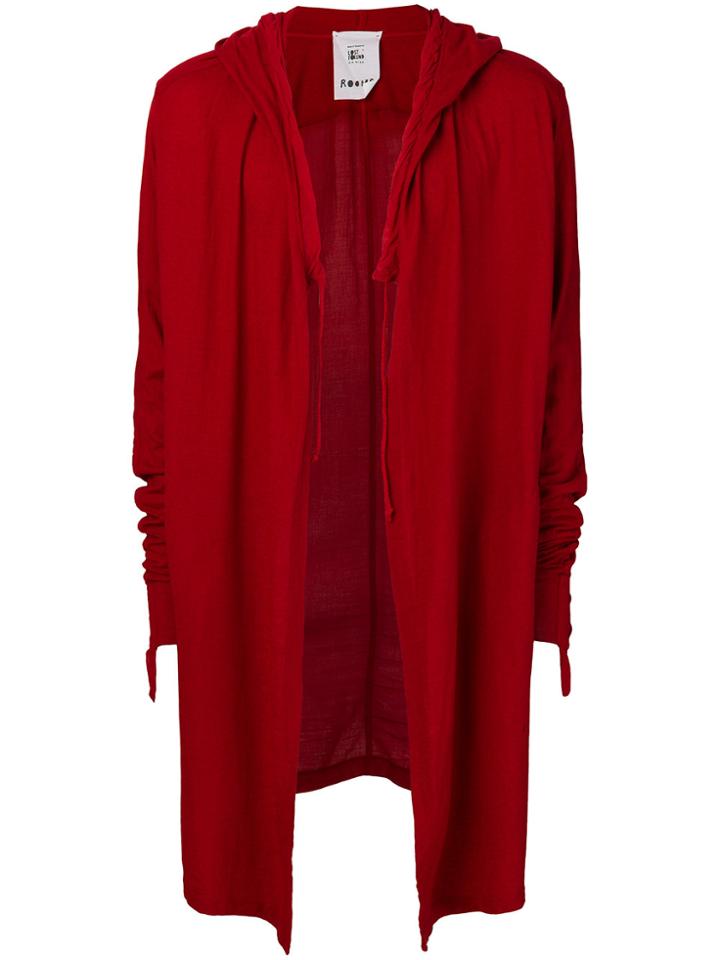 Lost & Found Rooms Oversized Drawstring Cardigan - Red