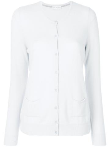 Le Tricot Perugia Cashmere Cardigan - Blue