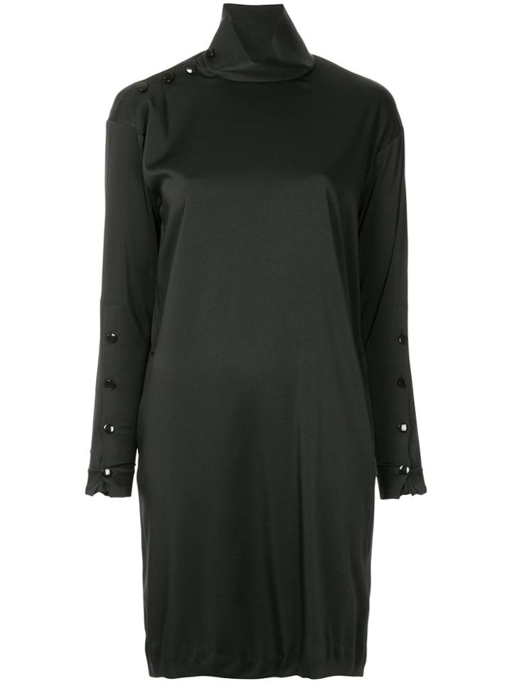 08sircus High-neck Shirt Dress - Black