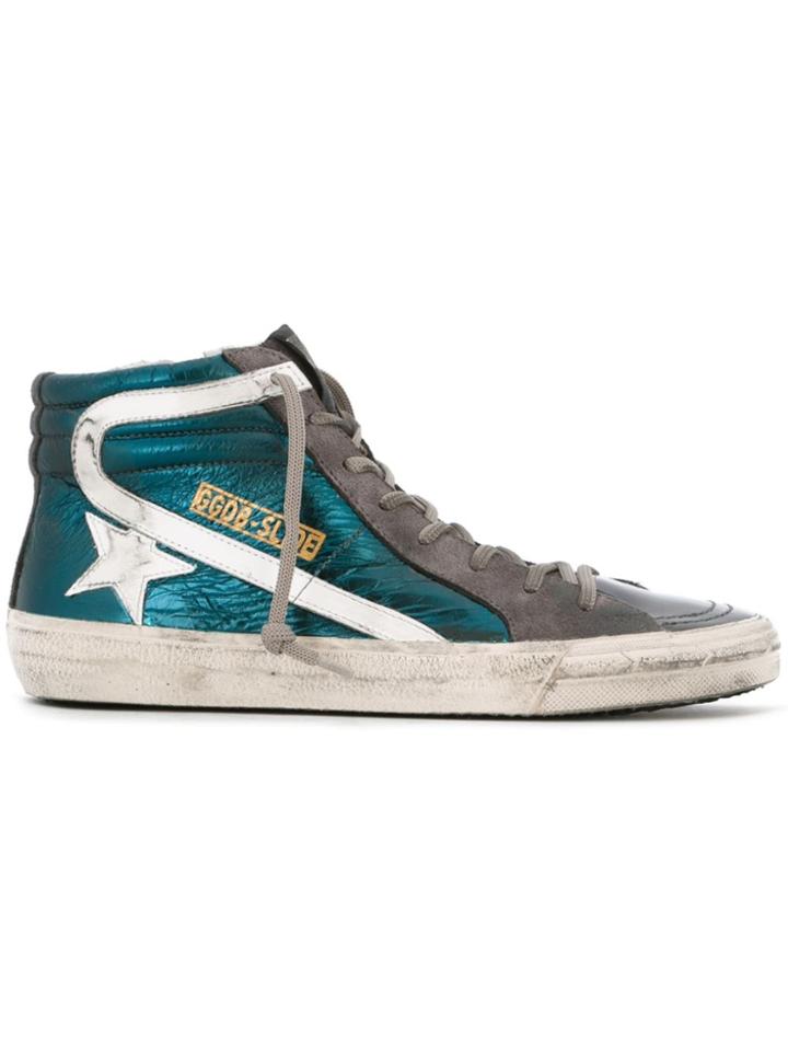 Golden Goose Deluxe Brand Slide Hi-top Sneakers - Green