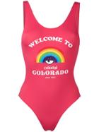 Chiara Ferragni Welcome To Colorado Swimsuit - Red