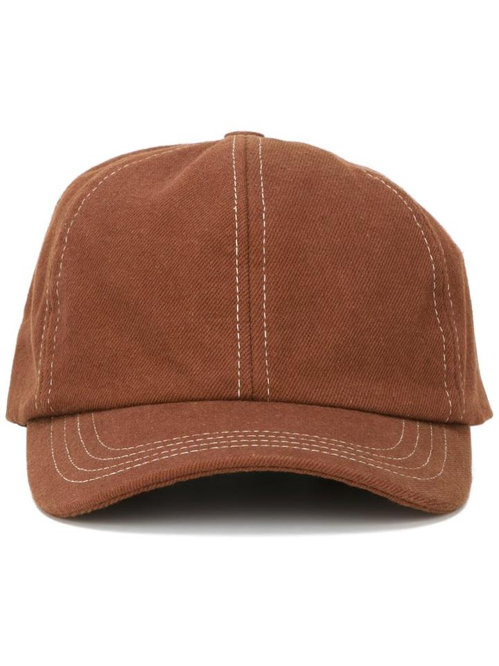 Ami Alexandre Mattiussi Cap, Brown, Cotton