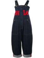House Of Holland 'hoh X Lee Collaboration' Dungarees, Women's, Size: Large, Blue, Cotton/polyester