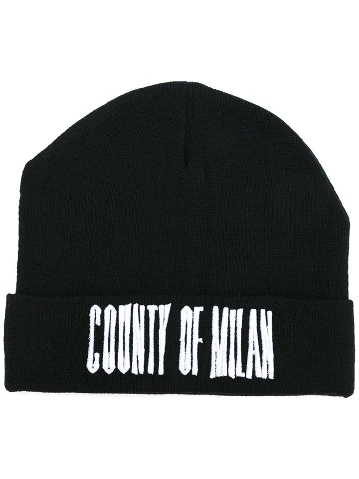 Marcelo Burlon County Of Milan 'sajama' Beanie - Black