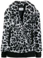 Alberta Ferretti Leopard Print Jacket - Black