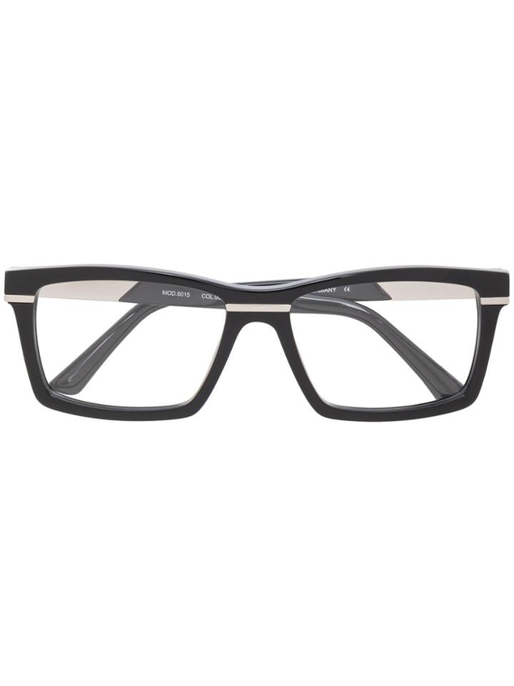 Cazal Rectangle Single-stripe Glasses - Black